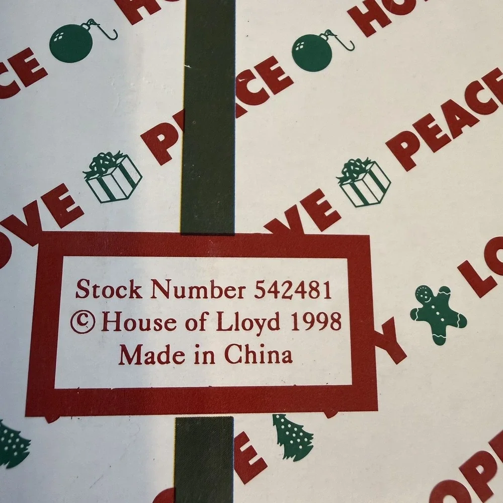 VTG 1998 House Of Lloyd Christmas Around The World 